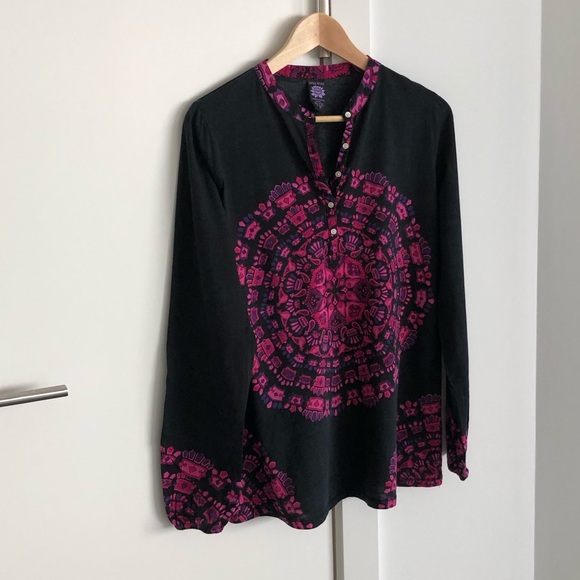 Lucky Brand Women Cotton Top, size Medium - Picture 2 of 3